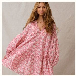 Ophelia&indigo l kitty pink dahlia mini dress